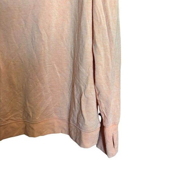 Athleta Sweatshirt Womens 1X Orange Scoop Neck Stretch Pullover Blouse - Picture 5 of 9